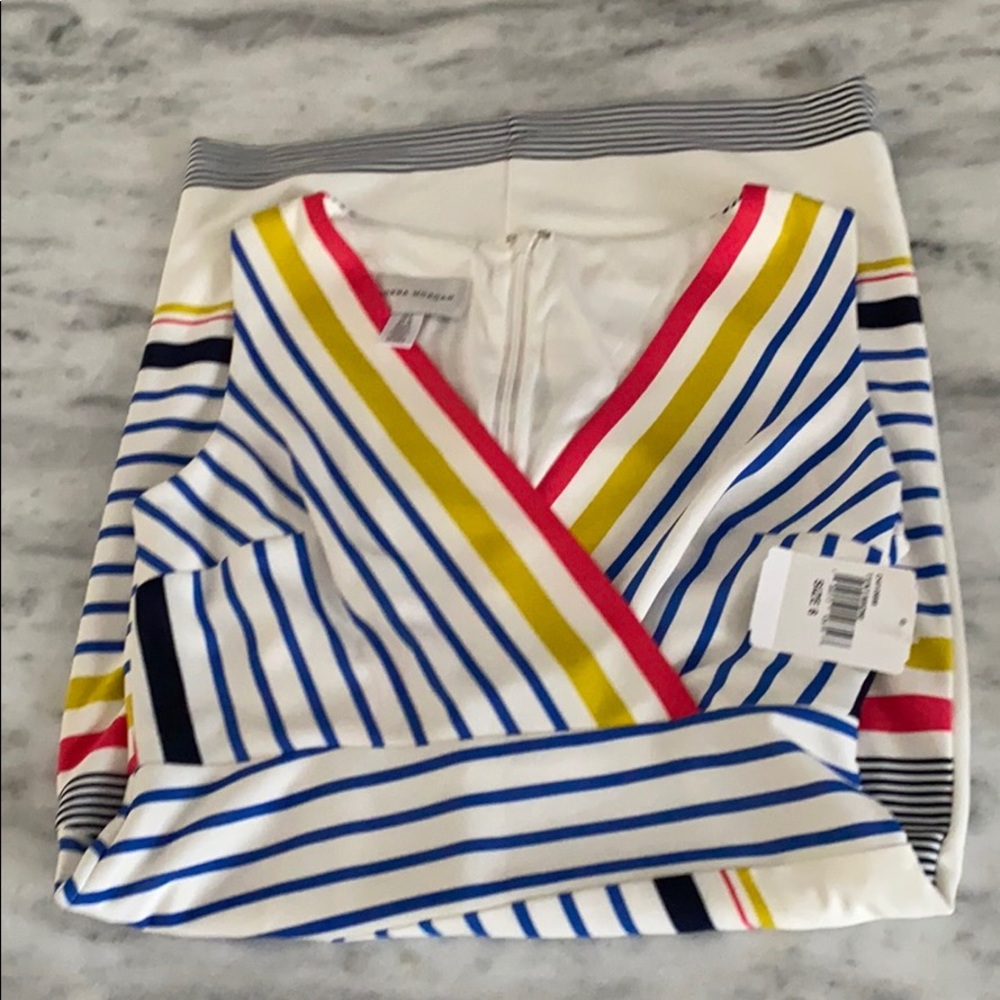 Donna Morgan Size 6 NWT striped Cocktail Dress